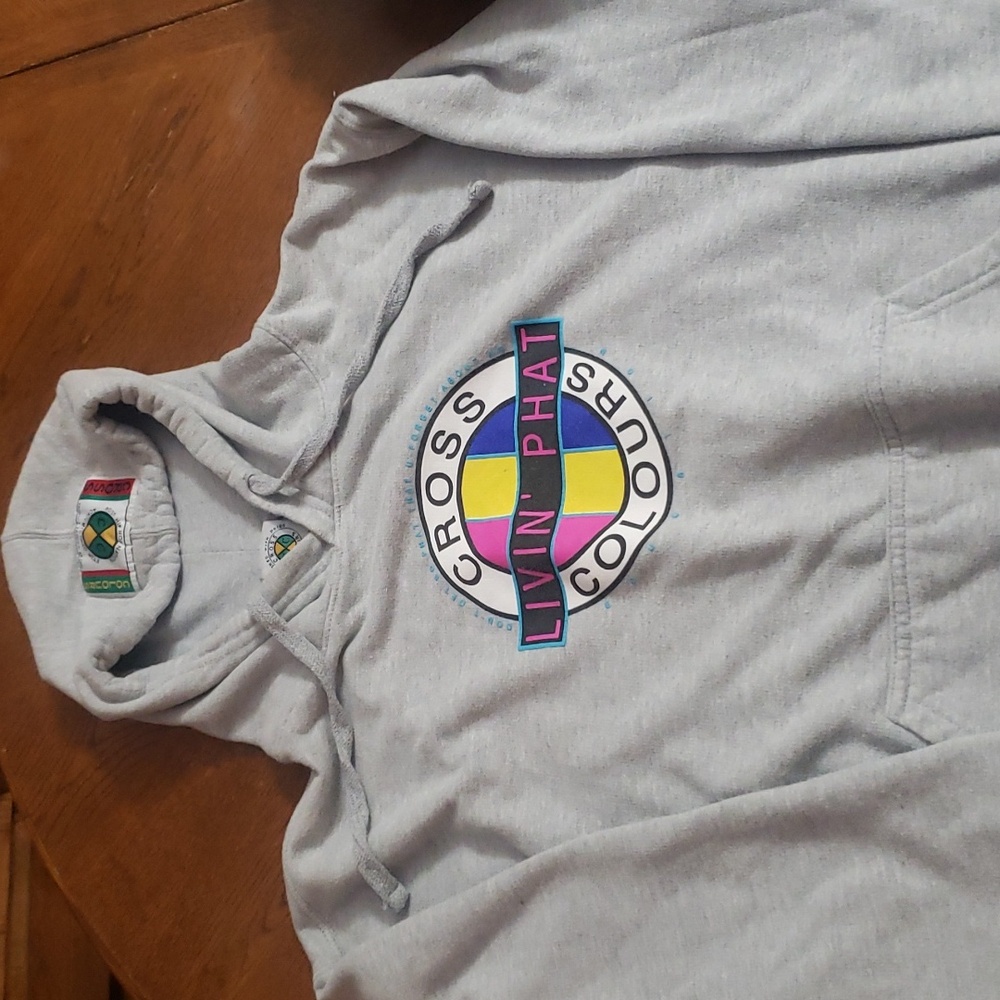 CROSS COLOURS Vintage Hoodie Size Large Unisex